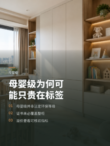全屋定制写着母婴级，为何仍可能只是加价标签
