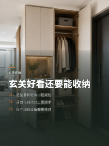 玄关造型怎么兼顾好看与收纳？关键看这几处