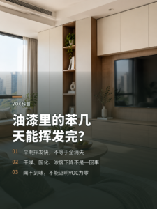 油漆里的“苯”会在几天内挥发干净吗？