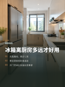 冰箱离厨房多远，才不会拖累家务动线