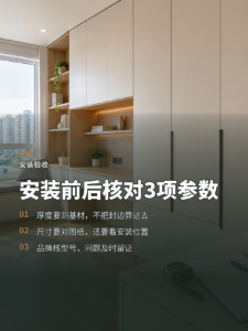 全屋定制安装现场要核对的3项关键参数