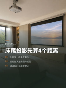 床尾装投影幕布，先算清这4个距离
