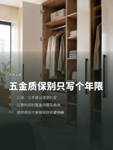 铰链和拉手天天在用，质保期限该怎么约定？