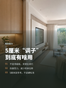 上柜压住下柜时，五厘米“调子”怎么起作用