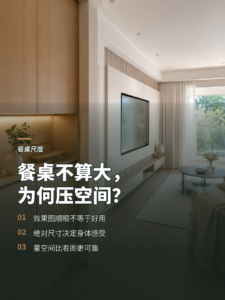 餐桌看着比例对，为什么进屋却显得太大？