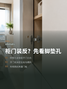 柜门为何会装反？脚垫孔暴露了标注漏洞