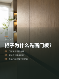 画柜子为什么要先画门板再画柜体