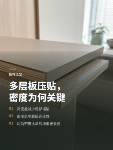 多层板压贴为什么要优先选高密度基材