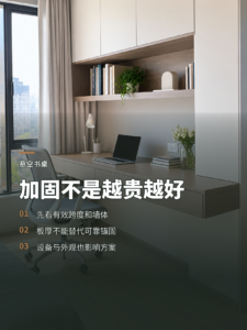 悬空书桌怎么加固，贵的方案未必更适合