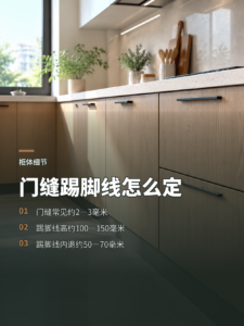 橱柜门缝与踢脚线，尺寸小却决定好不好用
