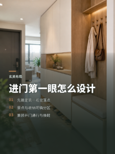 进门先看到什么，决定玄关柜怎么布局