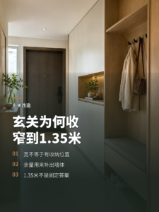玄关超过1米5，为何反而收窄到1米35