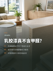 乳胶漆不含甲醛？先分清丙烯酸与成品