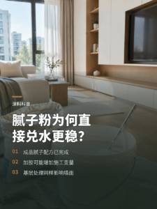 腻子粉直接兑水，墙面为何更稳妥？