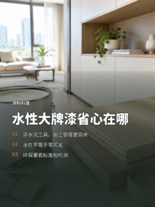 水性大牌乳胶漆为何更省施工心力也更环保