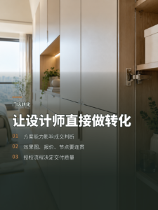 为什么全屋定制门店适合让设计师直接做转化