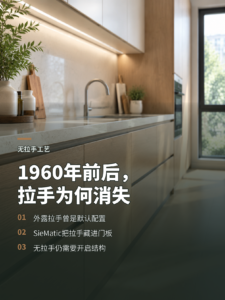 橱柜拉手为何消失：1960年前后的一次设计转向