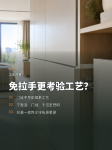 免拉手柜门为何更能看出工厂真功夫