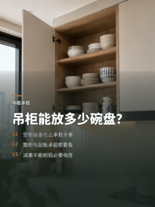 吊柜想多放些碗盘，先看柜子本身有多重