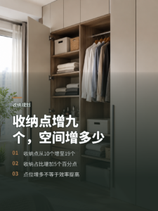 收纳点从10个到19个，空间增加多少