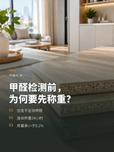 甲醛检测前，板材为何要先恒温恒湿称重？