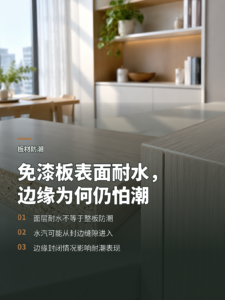 免漆板表面不怕水，为何封边仍会影响防潮
