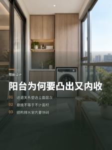 阳台为什么要凸出去，有时还要往里收