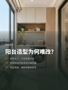 阳台只顾造型，后期改动为何容易破坏整体设计？