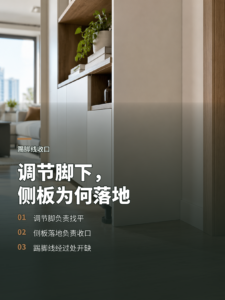 用了IF调节脚，侧板为什么必须落地？