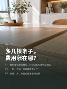 多加一根条子，为什么封边成本会明显上升
