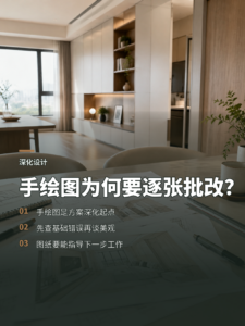 方案交付前，为什么要逐张批改手绘图