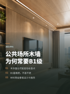 公共场所木质墙顶为何常被要求B1级？