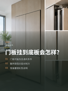 全嵌冰箱门板挂到底板，散热为什么会受影响？
