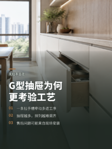 G型免拉手抽屉为何更考验工厂工艺