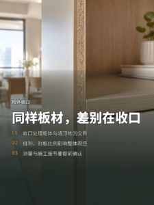 同样的板材，柜体收口为何拉开档次差距
