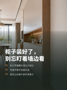 柜子装好了，为什么还要盯着墙边看？