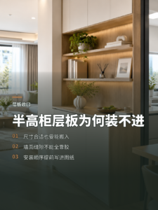 半高柜层板别急着定：缝隙和安装要先算清