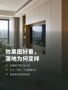 效果图很好看，柜子装完为什么还是不对劲