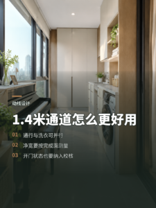 1.4米通道让弹琴与洗衣互不干扰
