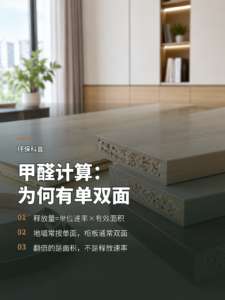 甲醛怎么算：地板墙板单面，柜板为何双面？