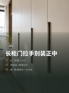 长柜门拉手装在哪，三分之一位置更顺手