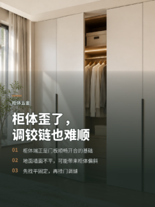 柜子歪一点，为什么门板就容易不顺？