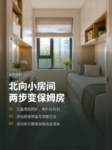 北边小房间这样规划，备用房也能变保姆房