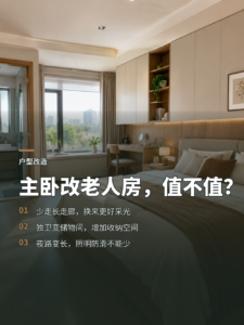 主卧改老人房：牺牲一个独卫，换来的是否划算？
