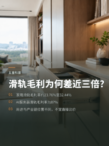 同样做滑轨，家用抽屉与AI服务器为何毛利差这么多？