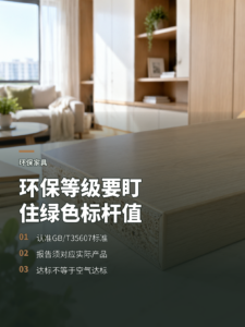 买定制家具，环保等级要盯住标准里的绿色标杆值