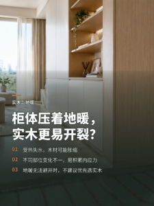 柜体压在地暖上，实木为什么更容易开裂变形？