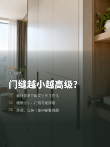 柜门缝越小越高级？先看板材会不会胀