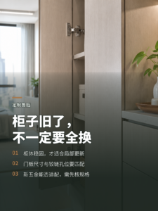 柜子用了几年，能不能只换门板和五金？