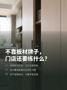 不靠板材品牌获客，定制门店还得补齐哪些能力？